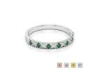 Designer Range of Emerald Eternity Rings in UK